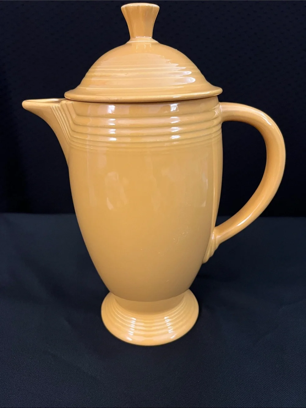Fiestaware Yellow Coffee Pot and Lid